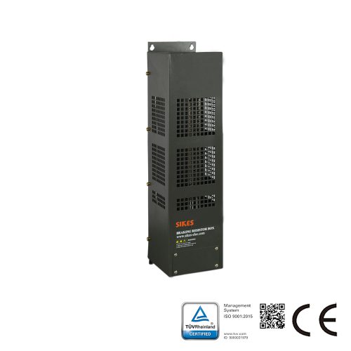 Caja de Resistencias de Acero Inoxidable 1-4kW, diseñada para grúas portuarias y ascensores industriales.